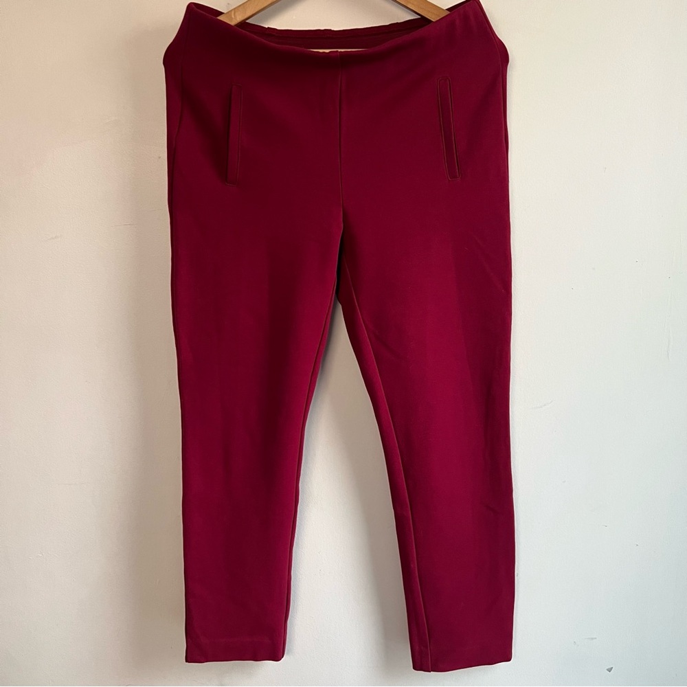 Chico's 0.5 US 6 Dark Red Ankle Pants
